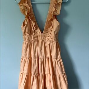 Abercrombie & Fitch Yellow Sleeveless Dress